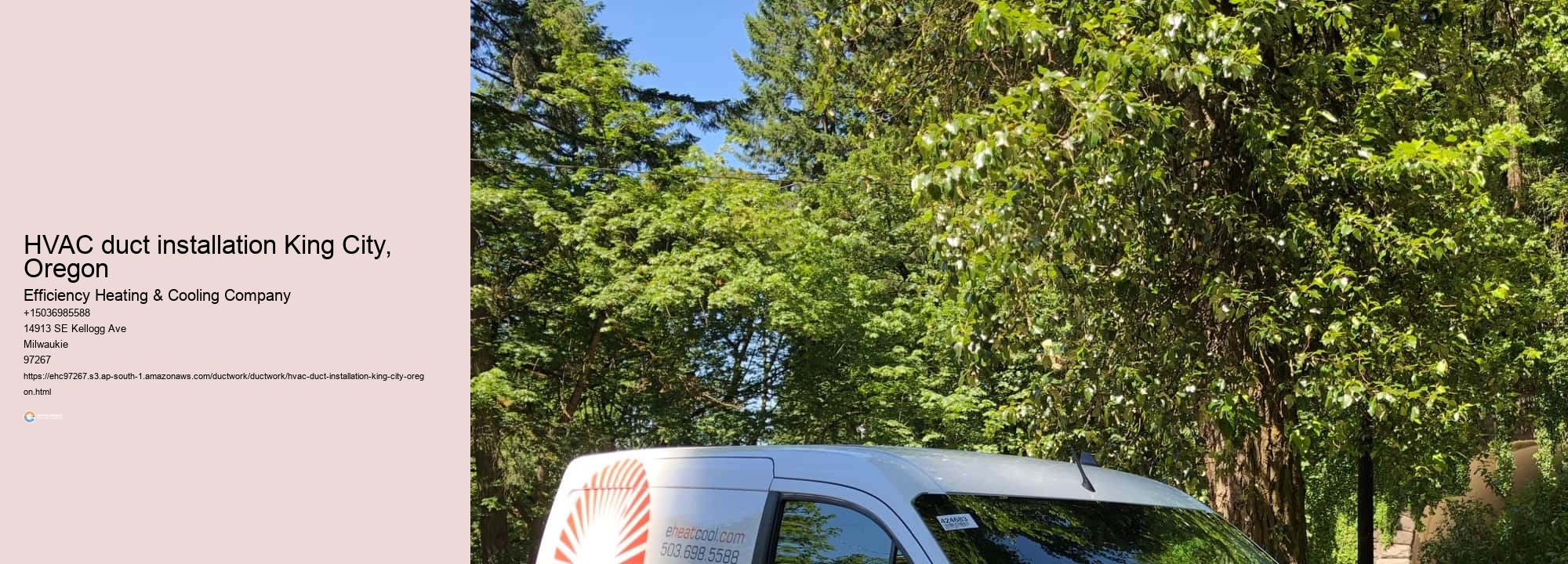 HVAC duct installation King City, Oregon