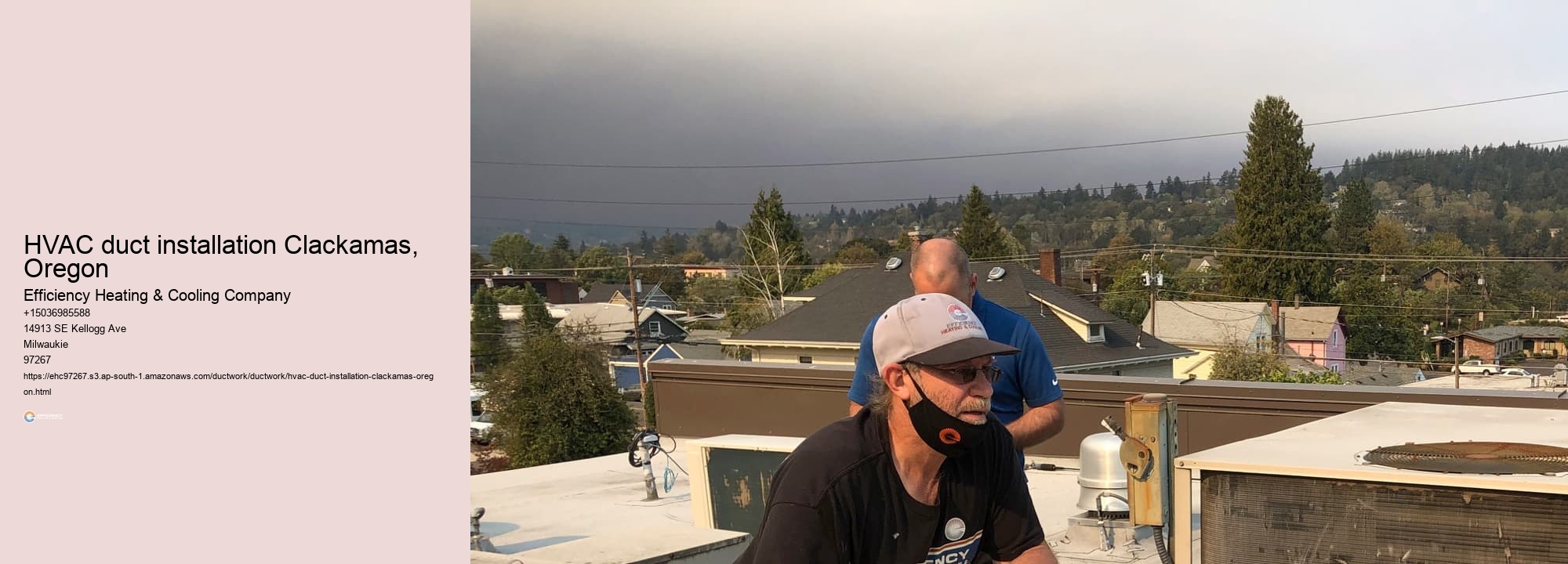 HVAC duct installation Clackamas, Oregon
