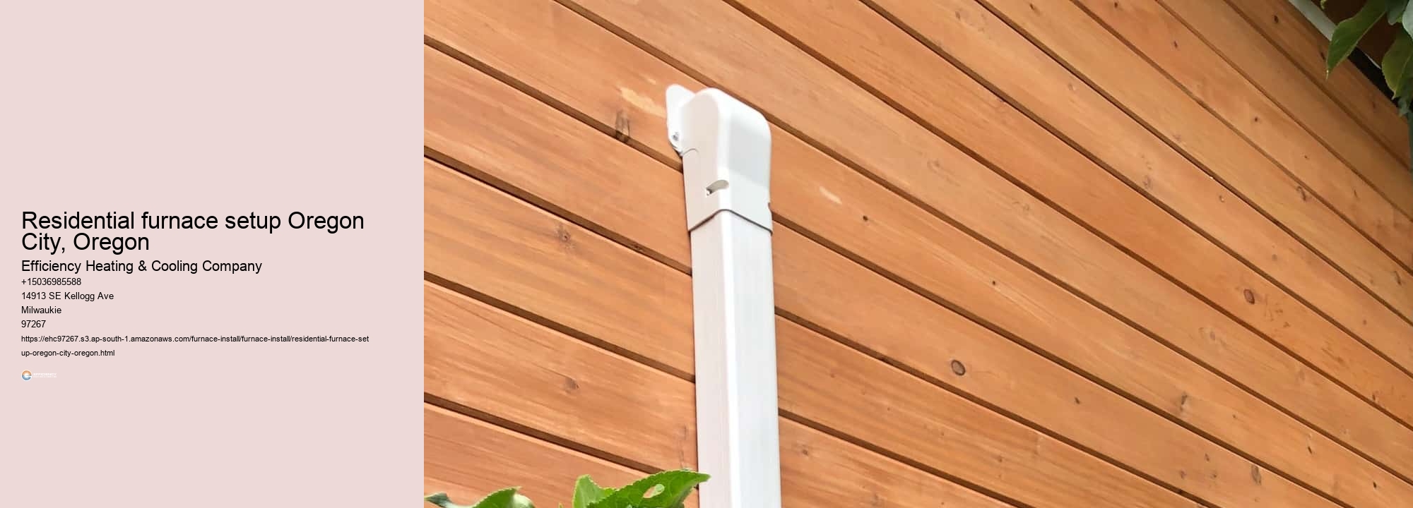 Residential furnace setup Oregon City, Oregon