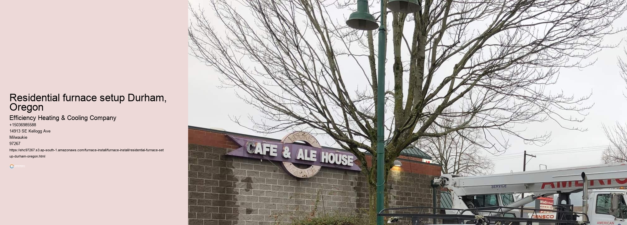 Residential furnace setup Durham, Oregon