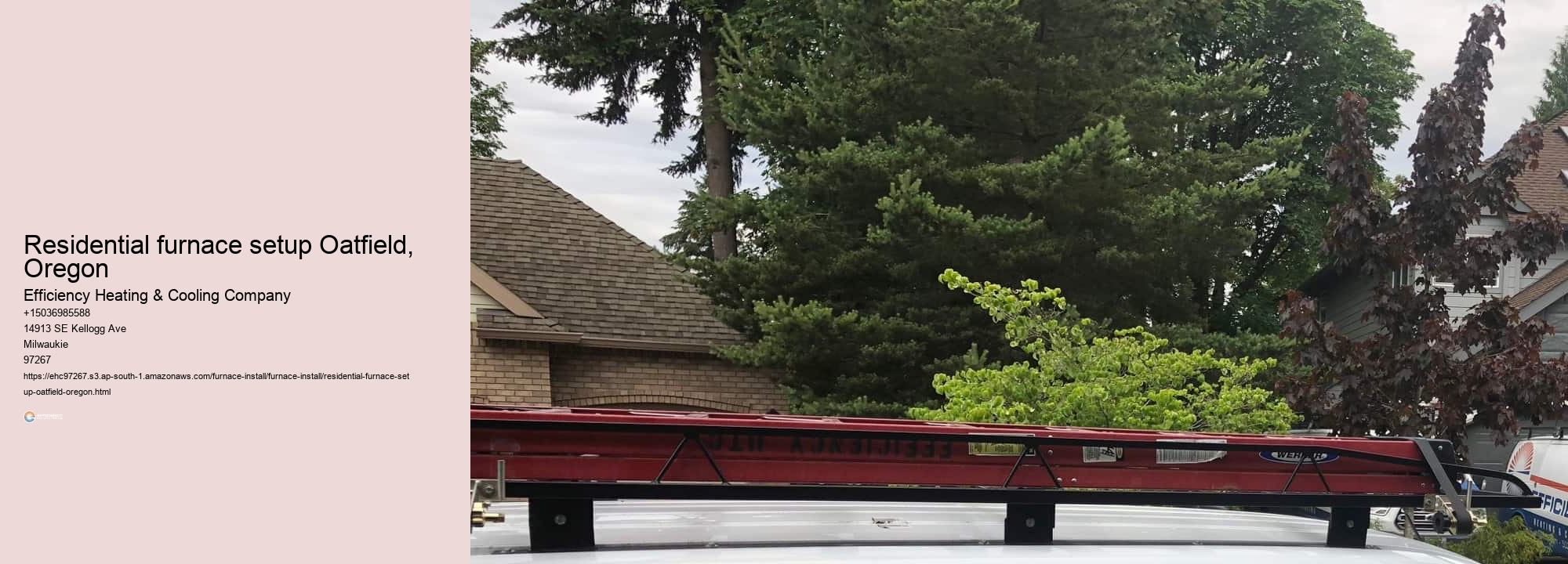 Residential furnace setup Oatfield, Oregon